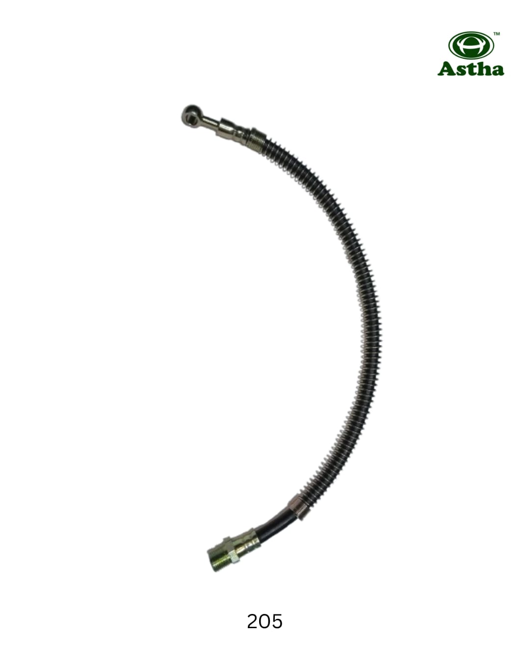 Pipe Brake Hose Rubber (Front) 3W Bajaj 205cc